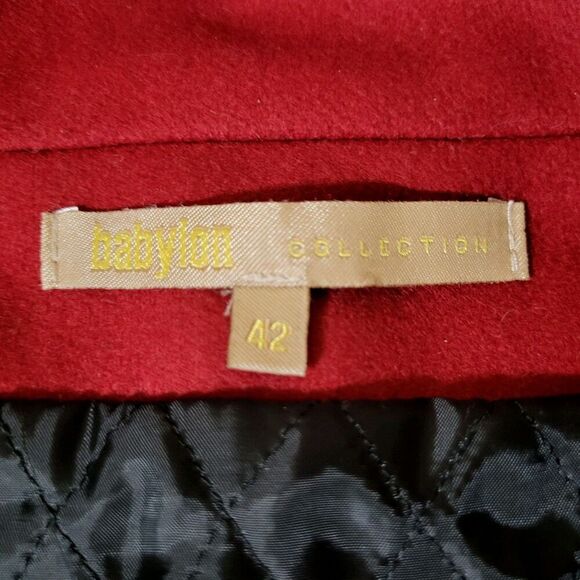 Babylon Collection Italy Womens Big Bow Coat US S 4 It.42 - Preppy Cute Flawless - Picture 3 of 8